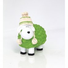 Schaf mit Bomelmütze, grün